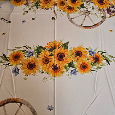 Digital Sunflower Tablecloth