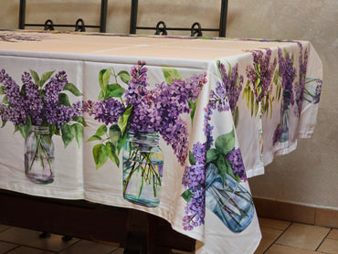 Digital Lavender Tablecloth