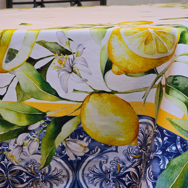 Digital Lemon Tablecloth