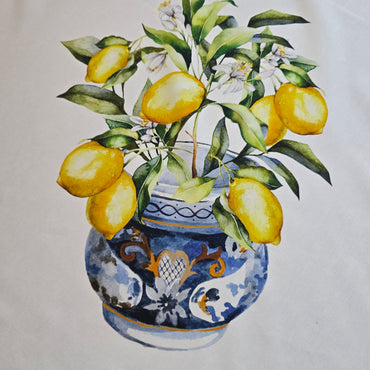 Digital Lemon Tablecloth