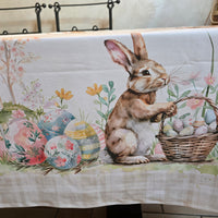 Tablecloth with Easter Eggs and Mills Digital