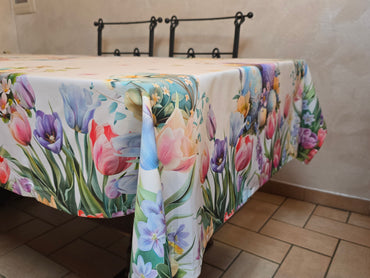Digital Easter Eggs Tablecloth