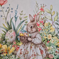 Tablecloth with Digital Easter Rabbits