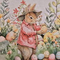 Tablecloth with Digital Easter Rabbits