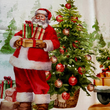 Tovaglia con babbo Natale e orsetto Digiale