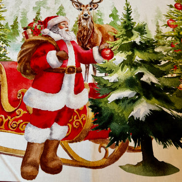 Tovaglia con babbo Natale e orsetto Digiale