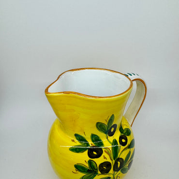 Pitcher Olive yellow background