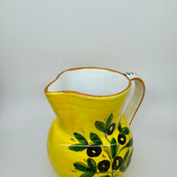 Pitcher Olive yellow background