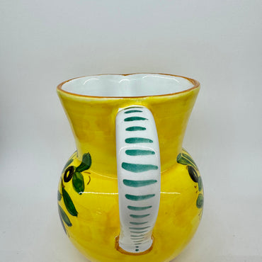 Pitcher Olive yellow background