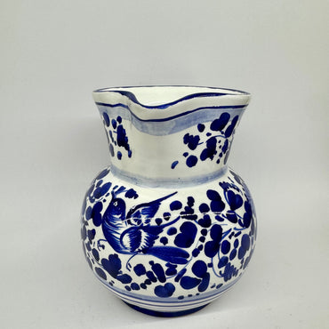Pitcher with Blue Arabesque Decoration