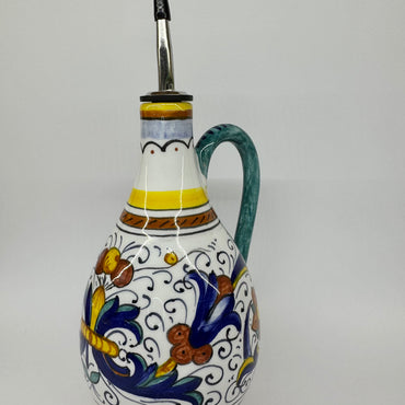 Oil cruet Deruta decoration