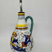 Oil cruet Deruta decoration