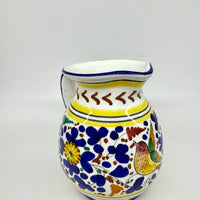 Pitcher with colored arabesque decoration