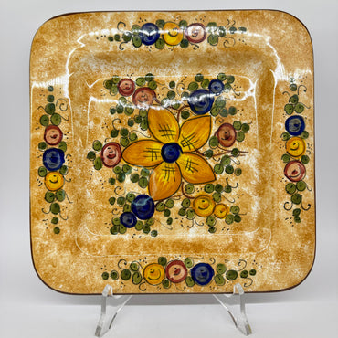 Square Plate Decor Gubbio