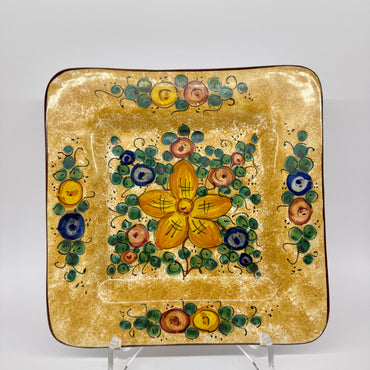 Square Plate Decor Gubbio