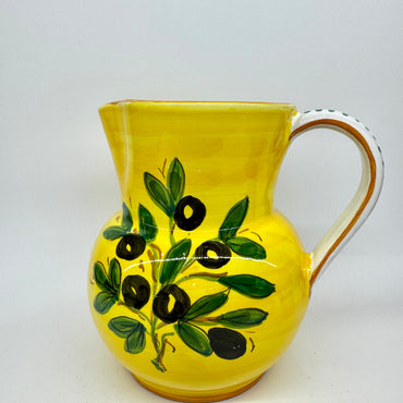 Pitcher Olive yellow background