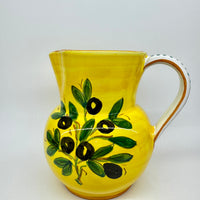 Pitcher Olive yellow background