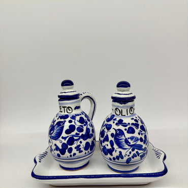 Oil And Vinegar Blue Arabesque Decor
