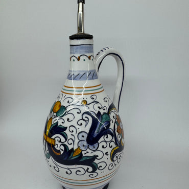 Oil cruet Deruta decoration