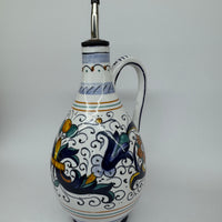 Oil cruet Deruta decoration