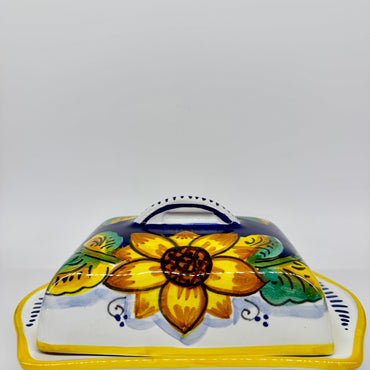 Gambino Sunflower Decorated Butter Holder