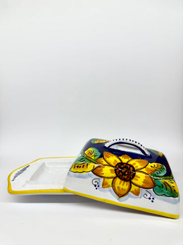 Gambino Sunflower Decorated Butter Holder