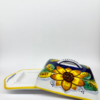 Gambino Sunflower Decorated Butter Holder