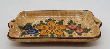 Tray With Gubbio Decor Handles