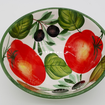 Bowl with Tomatoes And Olives Decoration