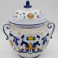 Zuppiera Alta Con Manici Decoro Deruta