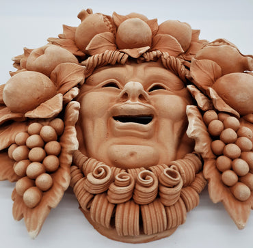 Maschera Bacco Barba Piccolo Terracotta