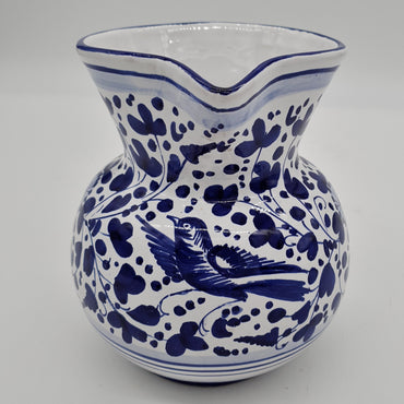 Pitcher with Blue Arabesque Decoration