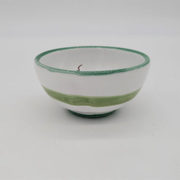Bowl Decorated Olive White Background