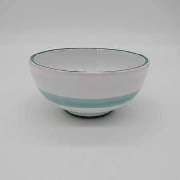 Bowl Decorated Olive White Background