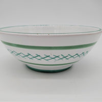 Bowl Decorated Olive White Background
