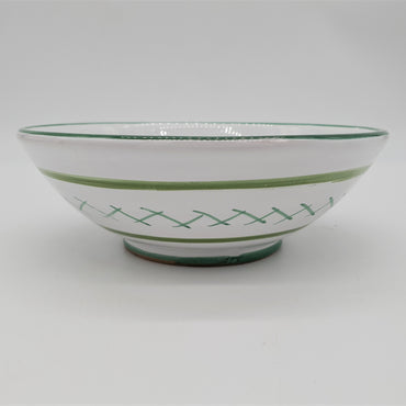 Bowl Decorated Olive White Background