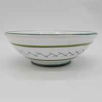 Bowl Decorated Olive White Background