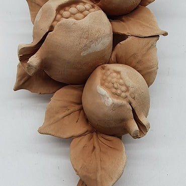 Large Terracotta Pomegranate Branch