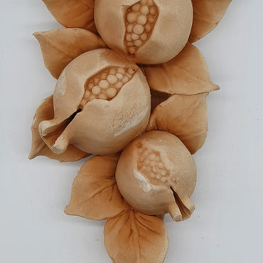 Large Terracotta Pomegranate Branch