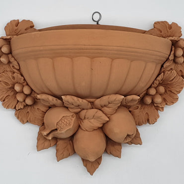Tasca Da Muro Per Fiori Grande Terracotta