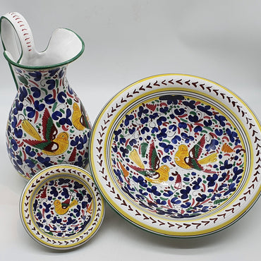 Colorful Arabesque Washbasin Bathroom Set