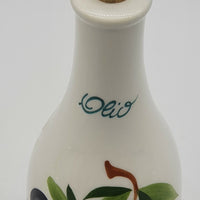 Large Oil Cruet Decor Tomatoes And Olives