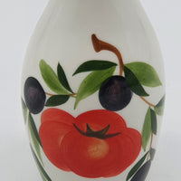 Large Oil Cruet Decor Tomatoes And Olives