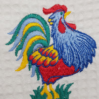 Heart-shaped Potholder Cream Rooster