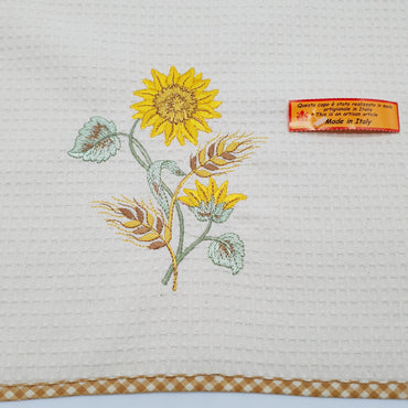 Rectangular Dishcloth Sunflower Beige