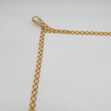 Rectangular Dishcloth Roosters Cream