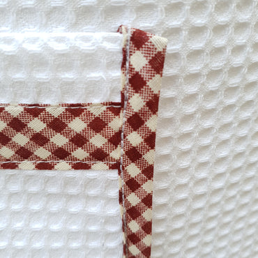 Kitchen Apron Cream Honeycomb Olive Oil