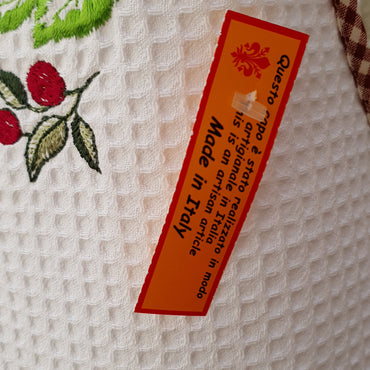 Grembiule Cucina Panna Nido D'Ape Limone E Olive