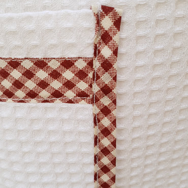 Grembiule Cucina Panna Nido D'Ape Limone E Olive