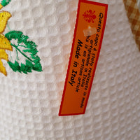 Grembiule Cucina Panna Nido D'Ape Papaveri E Girasole